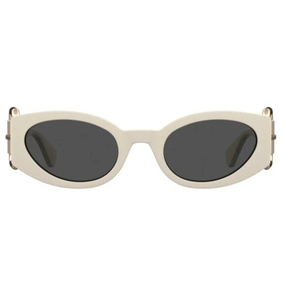 NEW MOSCHINO SUNGLASSES IVORY GREY WOMEN EYEWEAR MOSCHINO MOS154/S 0SZJ IR